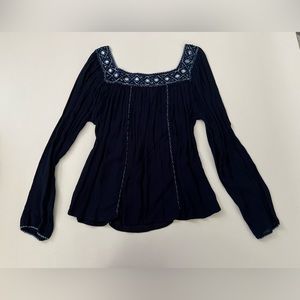 Bohemian Embroidered Hippie Top